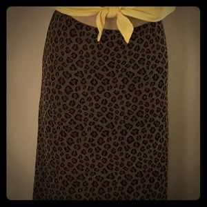 Leopard print skirt